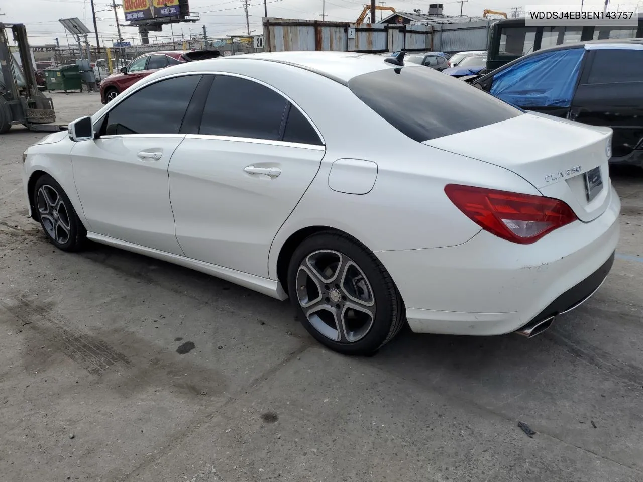 2014 Mercedes-Benz Cla 250 VIN: WDDSJ4EB3EN143757 Lot: 72265874