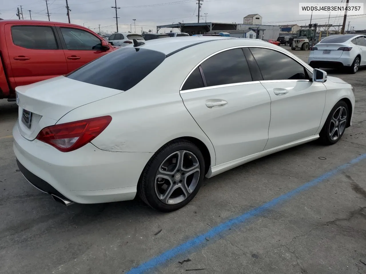 2014 Mercedes-Benz Cla 250 VIN: WDDSJ4EB3EN143757 Lot: 72265874