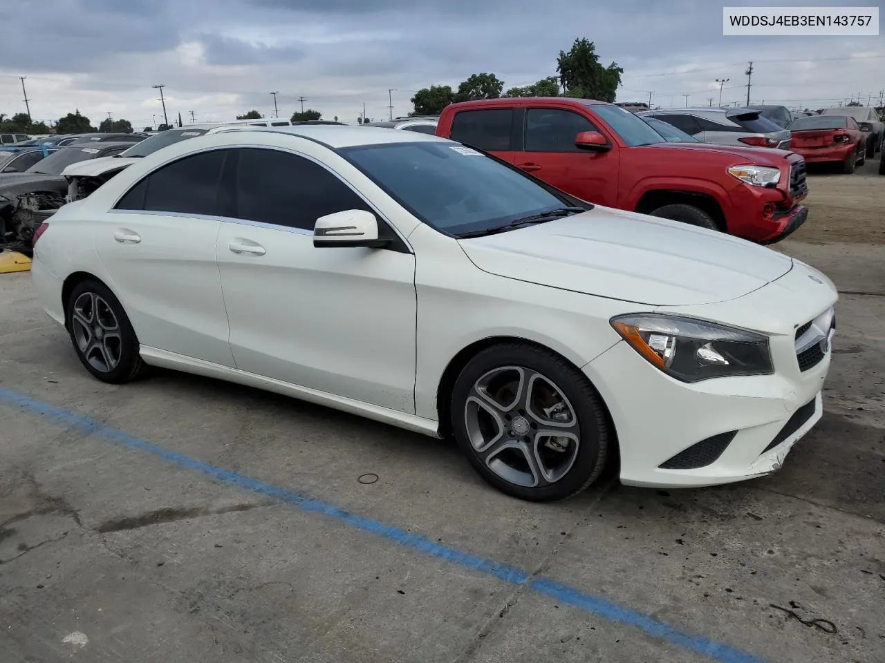 2014 Mercedes-Benz Cla 250 VIN: WDDSJ4EB3EN143757 Lot: 72265874