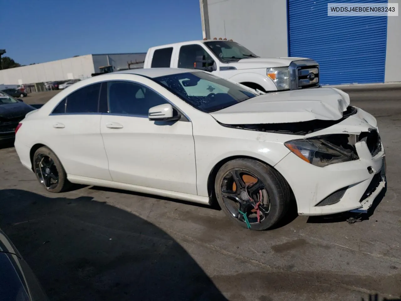 2014 Mercedes-Benz Cla 250 VIN: WDDSJ4EB0EN083243 Lot: 72477214