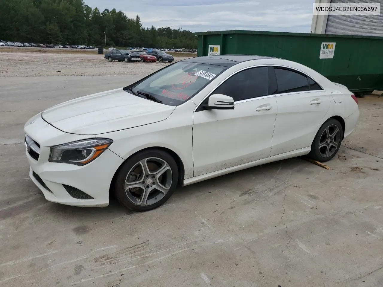 2014 Mercedes-Benz Cla 250 VIN: WDDSJ4EB2EN036697 Lot: 74355584