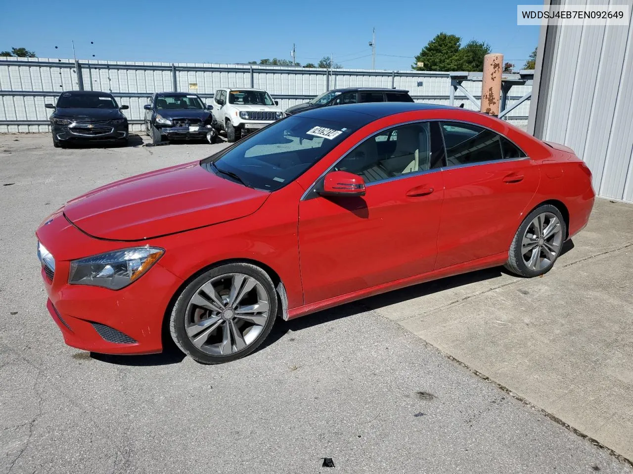 2014 Mercedes-Benz Cla 250 VIN: WDDSJ4EB7EN092649 Lot: 74379414