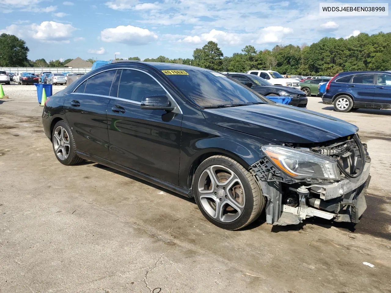 2014 Mercedes-Benz Cla 250 VIN: WDDSJ4EB4EN038998 Lot: 74385884