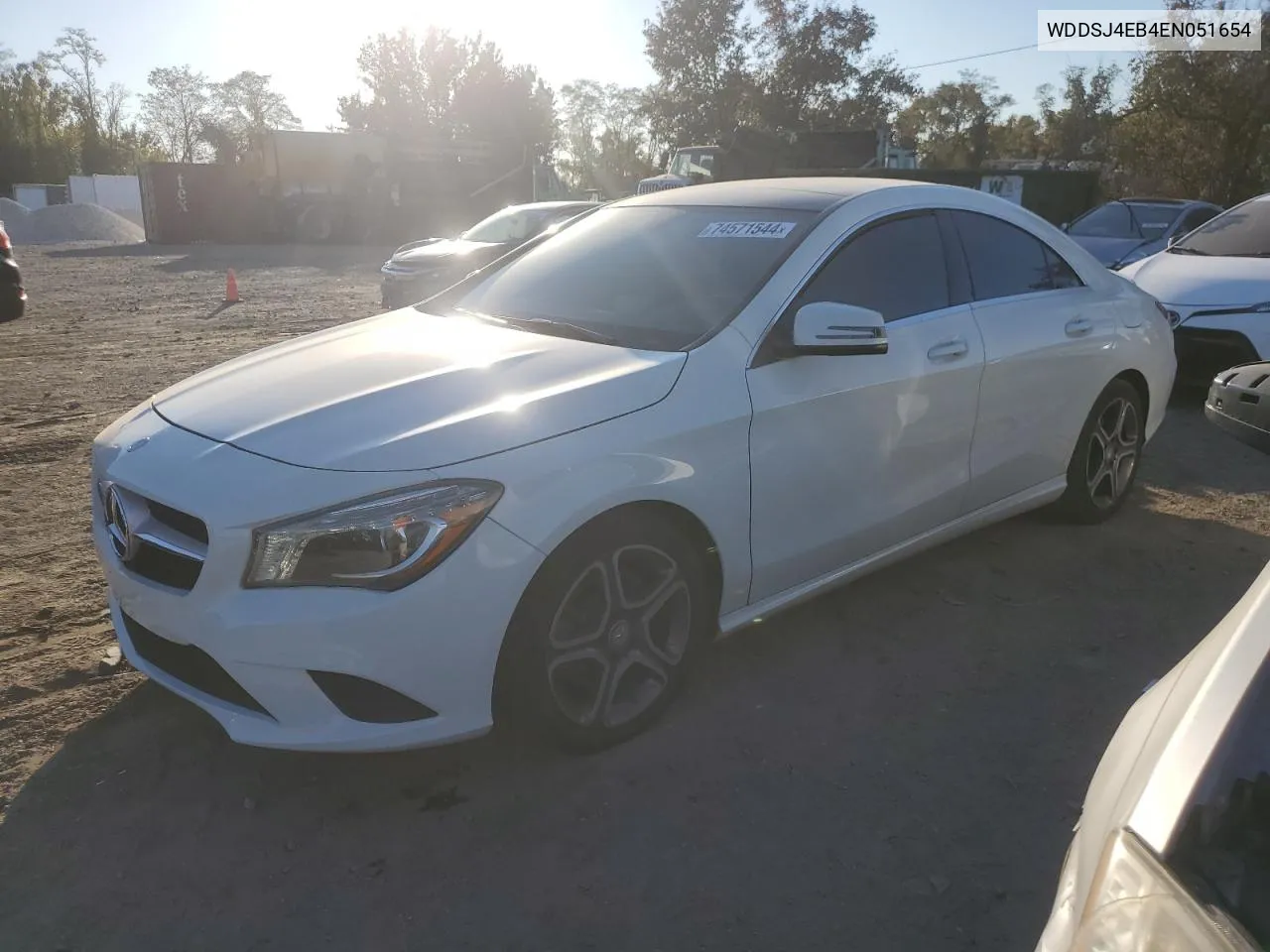 2014 Mercedes-Benz Cla 250 VIN: WDDSJ4EB4EN051654 Lot: 74571544