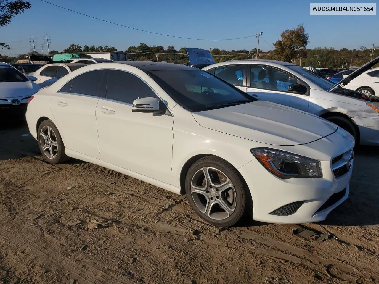 2014 Mercedes-Benz Cla 250 VIN: WDDSJ4EB4EN051654 Lot: 74571544