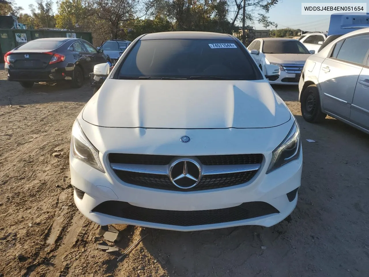 2014 Mercedes-Benz Cla 250 VIN: WDDSJ4EB4EN051654 Lot: 74571544