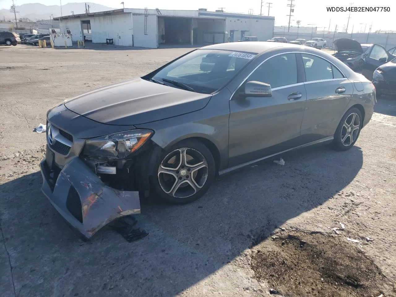 2014 Mercedes-Benz Cla 250 VIN: WDDSJ4EB2EN047750 Lot: 74761854