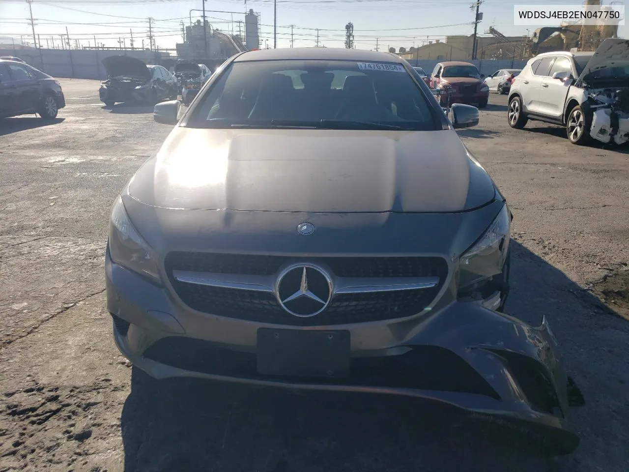 2014 Mercedes-Benz Cla 250 VIN: WDDSJ4EB2EN047750 Lot: 74761854