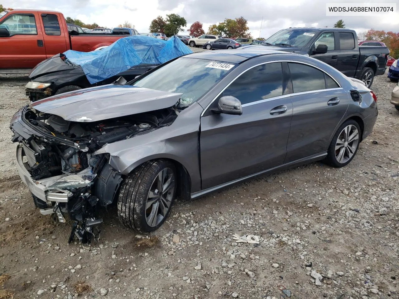 2014 Mercedes-Benz Cla 250 4Matic VIN: WDDSJ4GB8EN107074 Lot: 74771434