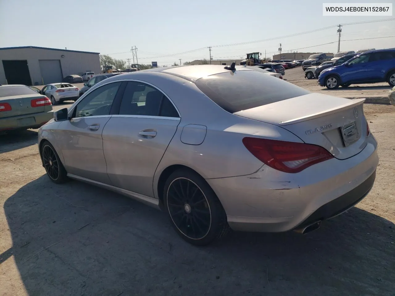 2014 Mercedes-Benz Cla 250 VIN: WDDSJ4EB0EN152867 Lot: 74926994