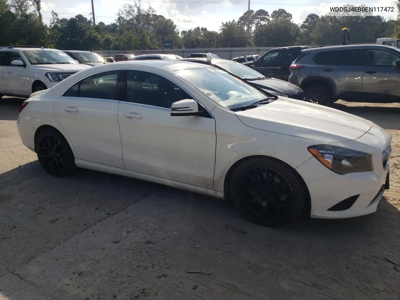 2014 Mercedes-Benz Cla 250 VIN: WDDSJ4EB0EN117472 Lot: 75015904