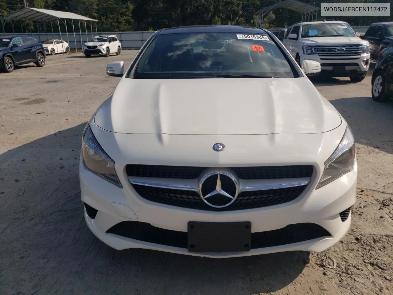 2014 Mercedes-Benz Cla 250 VIN: WDDSJ4EB0EN117472 Lot: 75015904