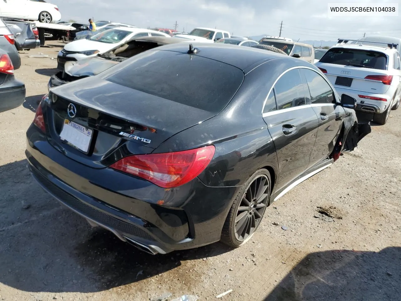 2014 Mercedes-Benz Cla 45 Amg VIN: WDDSJ5CB6EN104038 Lot: 75296064