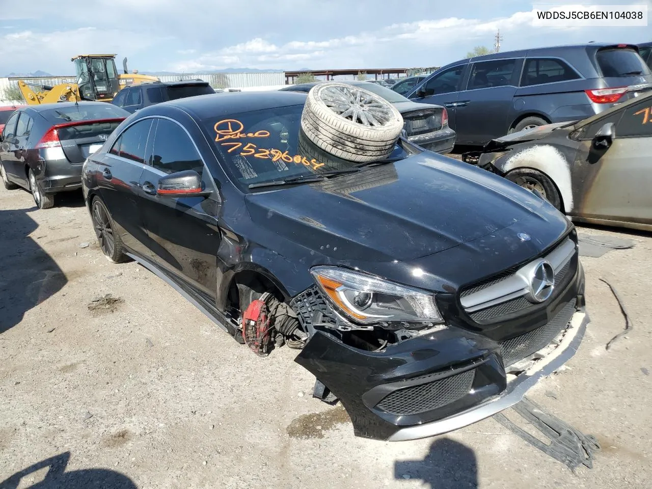 2014 Mercedes-Benz Cla 45 Amg VIN: WDDSJ5CB6EN104038 Lot: 75296064