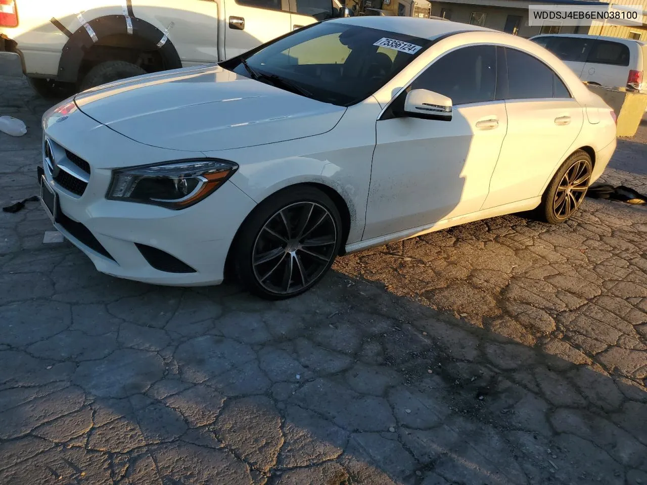 2014 Mercedes-Benz Cla 250 VIN: WDDSJ4EB6EN038100 Lot: 75356124