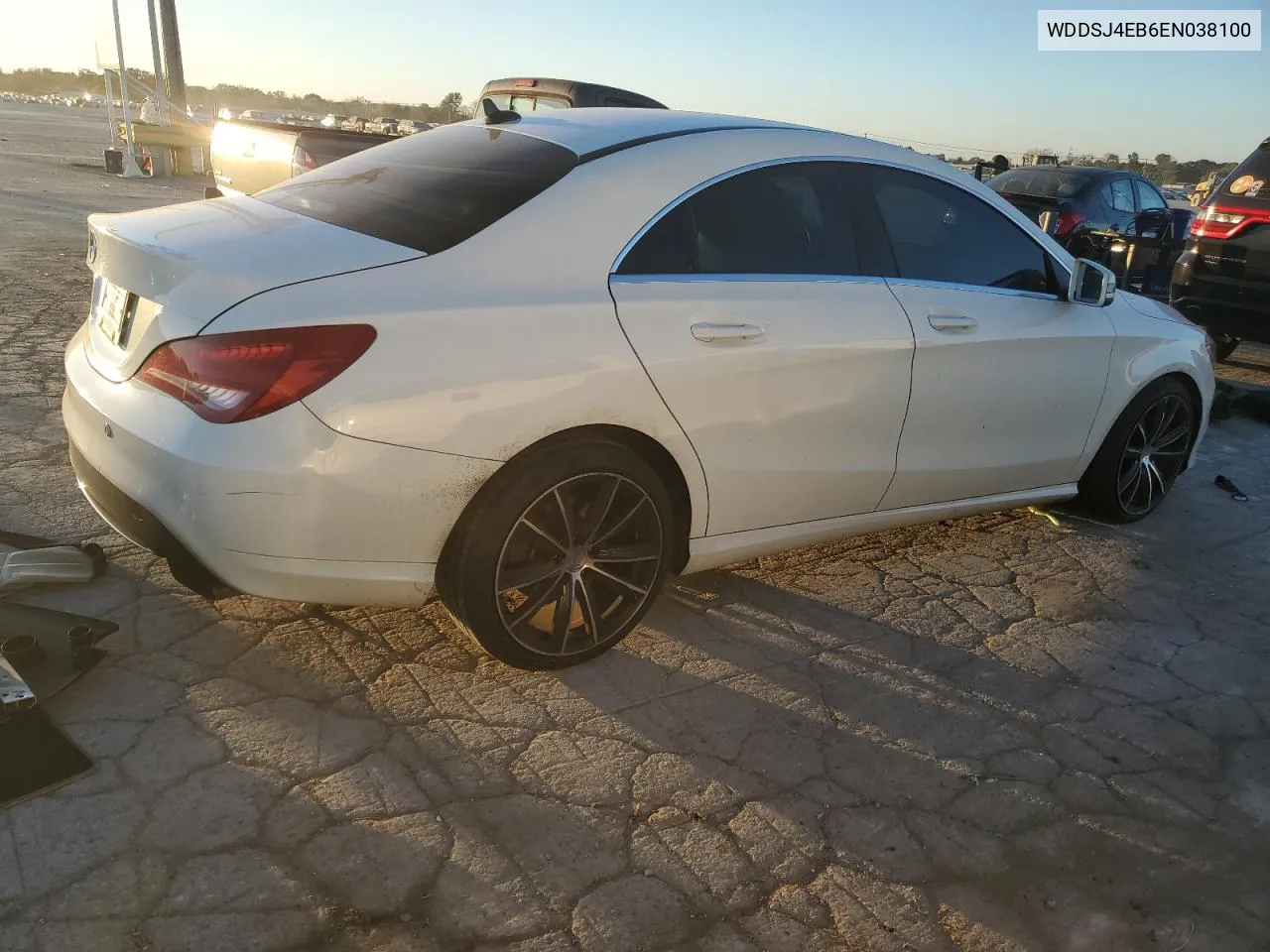 2014 Mercedes-Benz Cla 250 VIN: WDDSJ4EB6EN038100 Lot: 75356124