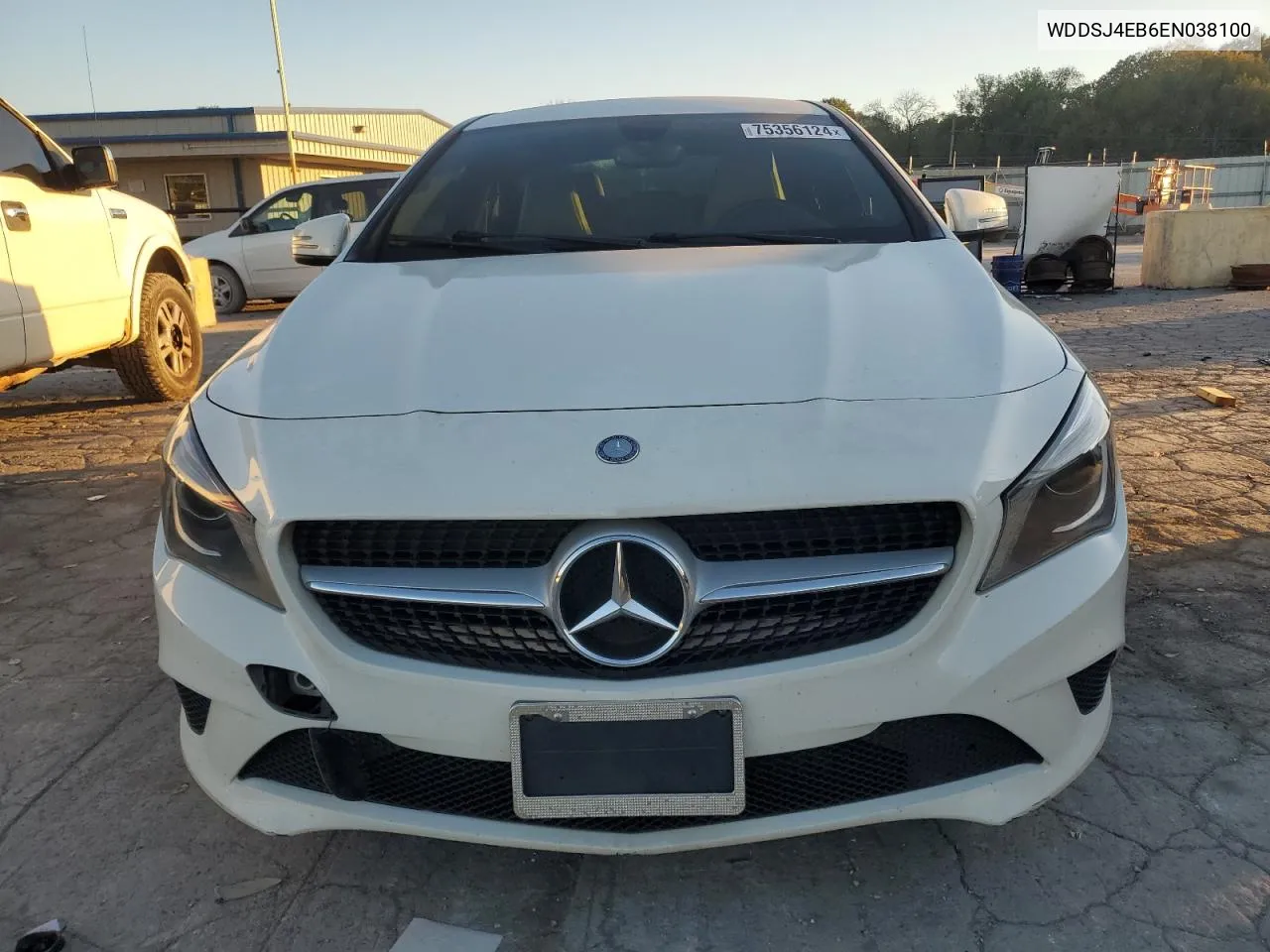 2014 Mercedes-Benz Cla 250 VIN: WDDSJ4EB6EN038100 Lot: 75356124