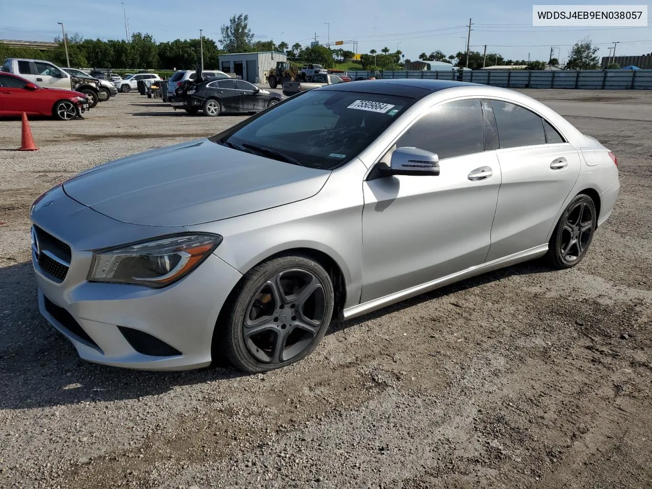 2014 Mercedes-Benz Cla 250 VIN: WDDSJ4EB9EN038057 Lot: 75509864