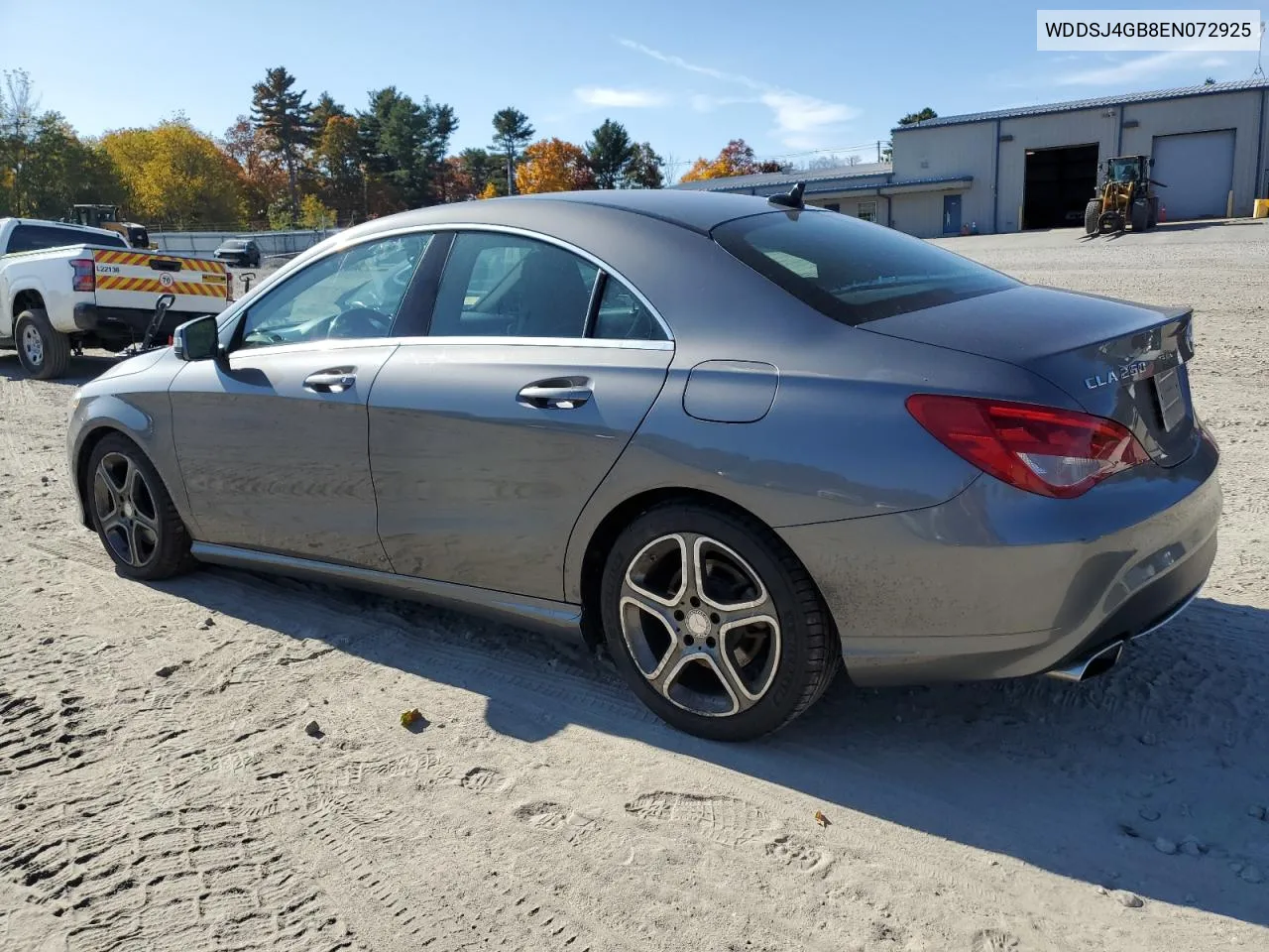 2014 Mercedes-Benz Cla 250 4Matic VIN: WDDSJ4GB8EN072925 Lot: 75617444