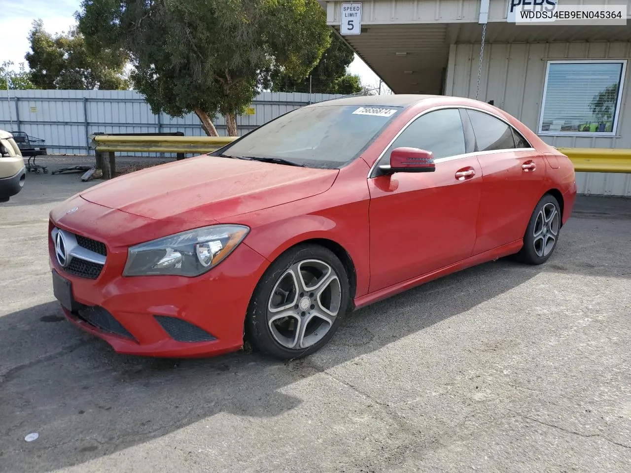 2014 Mercedes-Benz Cla 250 VIN: WDDSJ4EB9EN045364 Lot: 75656874