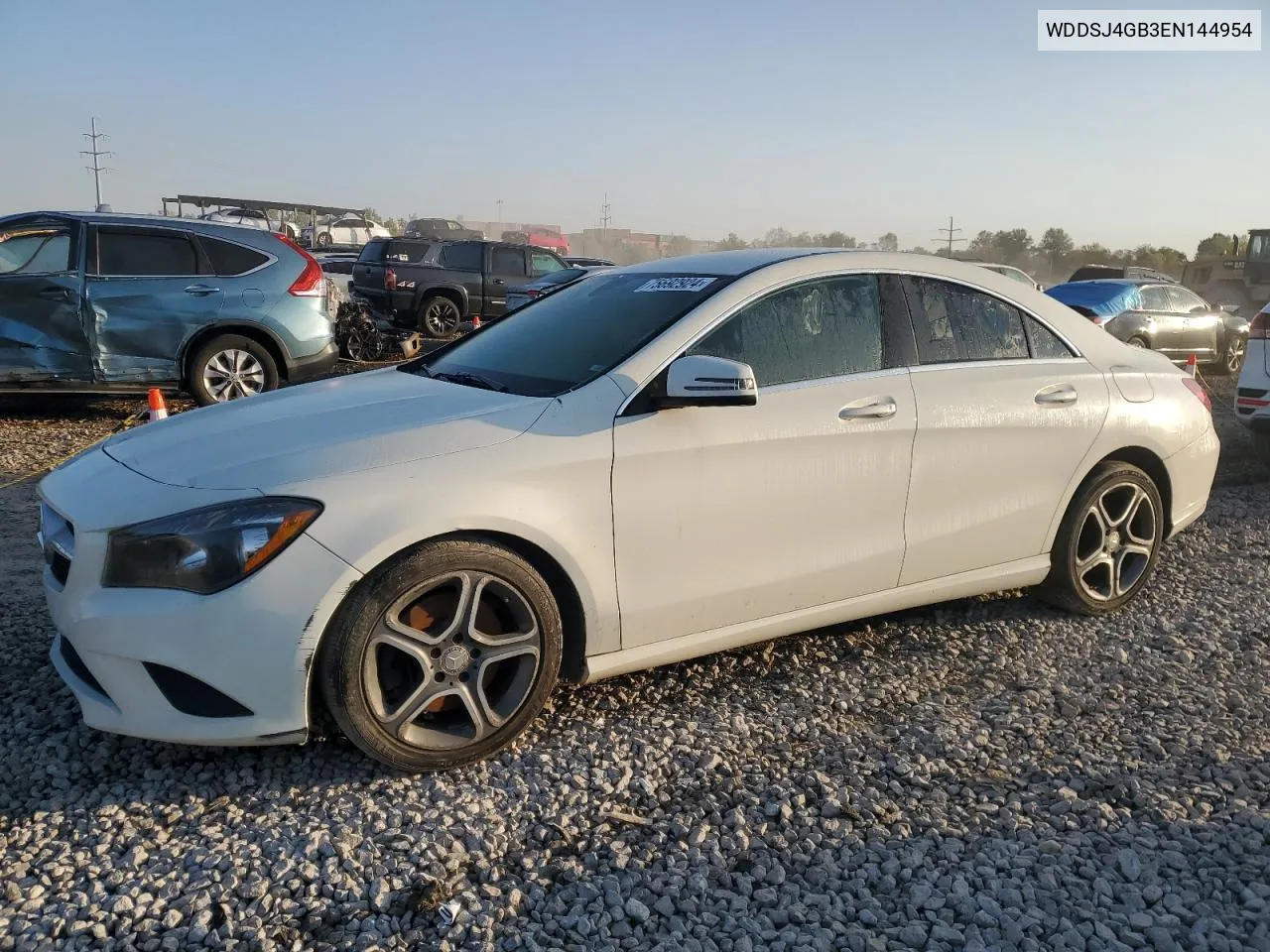 2014 Mercedes-Benz Cla 250 4Matic VIN: WDDSJ4GB3EN144954 Lot: 75692924