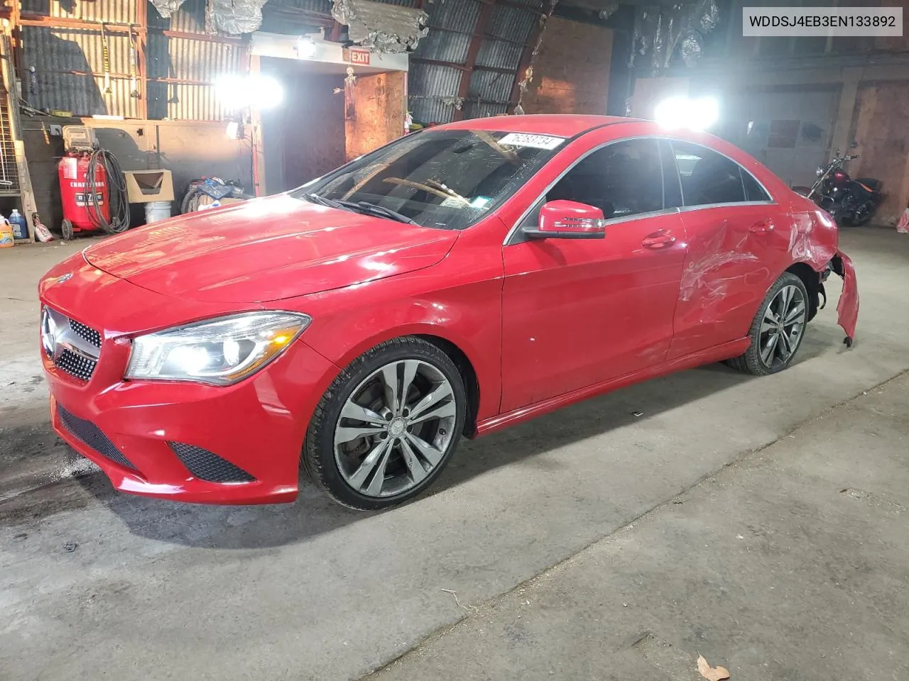 2014 Mercedes-Benz Cla 250 VIN: WDDSJ4EB3EN133892 Lot: 76283734