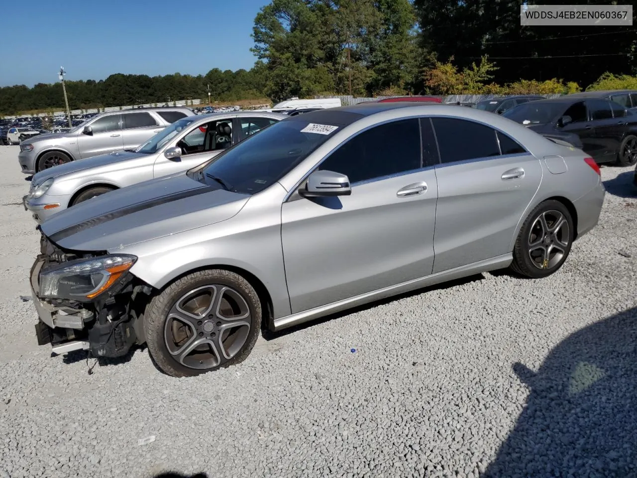 2014 Mercedes-Benz Cla 250 VIN: WDDSJ4EB2EN060367 Lot: 76513994