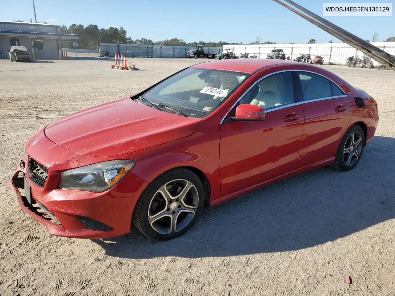 2014 Mercedes-Benz Cla 250 VIN: WDDSJ4EB5EN136129 Lot: 76540744