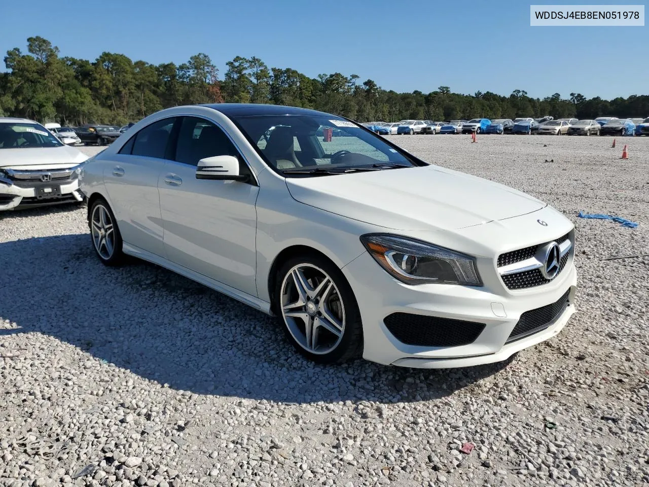 2014 Mercedes-Benz Cla 250 VIN: WDDSJ4EB8EN051978 Lot: 77199684