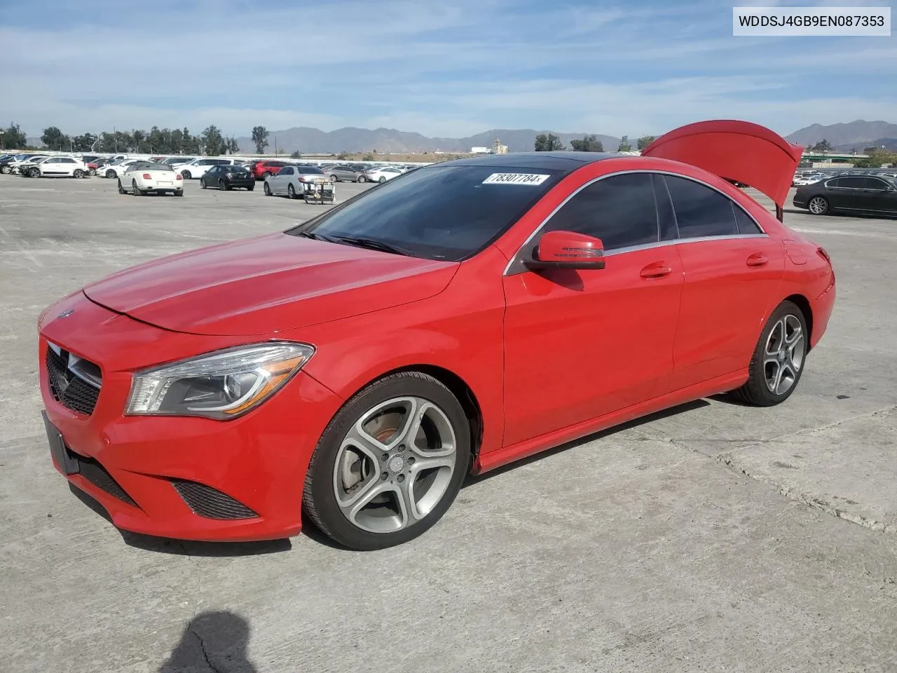 2014 Mercedes-Benz Cla 250 4Matic VIN: WDDSJ4GB9EN087353 Lot: 78307784