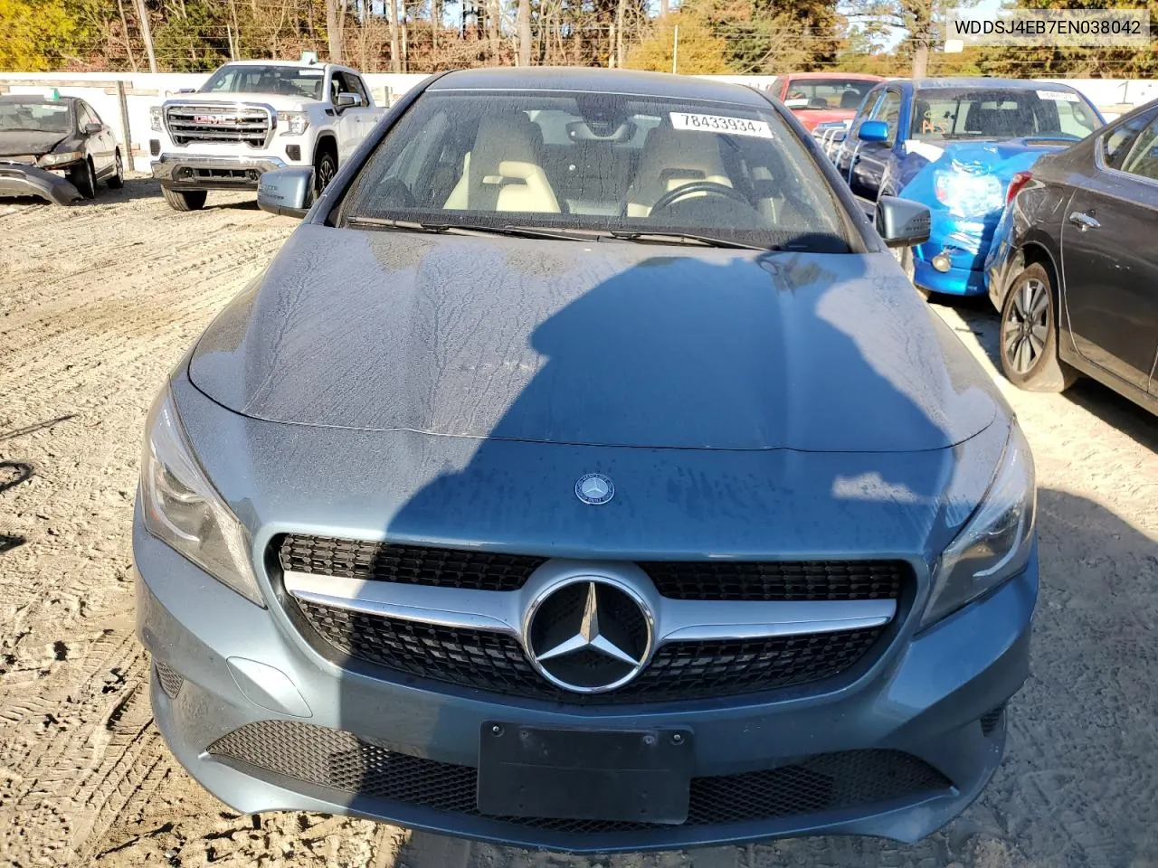 2014 Mercedes-Benz Cla 250 VIN: WDDSJ4EB7EN038042 Lot: 78433934