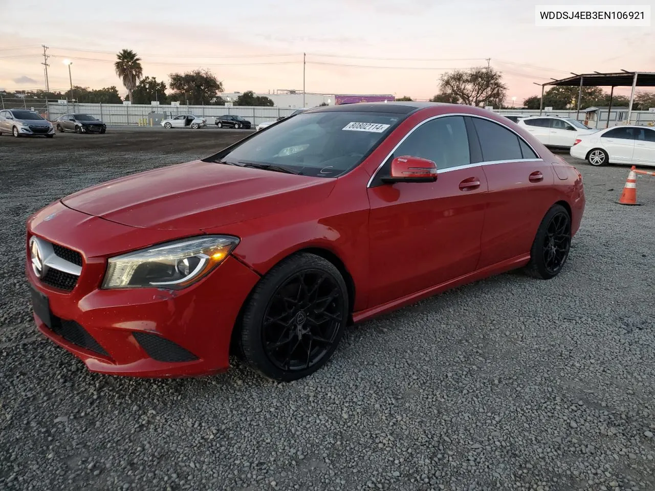 2014 Mercedes-Benz Cla 250 VIN: WDDSJ4EB3EN106921 Lot: 80802114