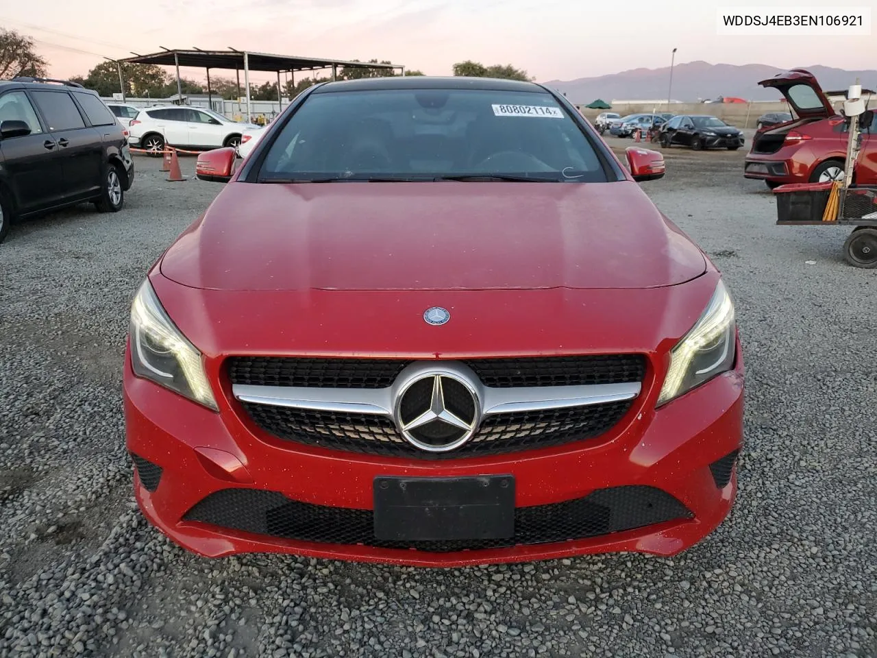 2014 Mercedes-Benz Cla 250 VIN: WDDSJ4EB3EN106921 Lot: 80802114