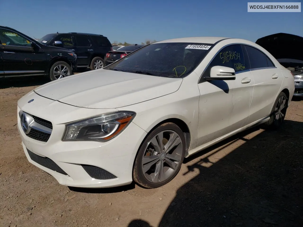 2015 Mercedes-Benz Cla 250 VIN: WDDSJ4EBXFN166888 Lot: 51658454