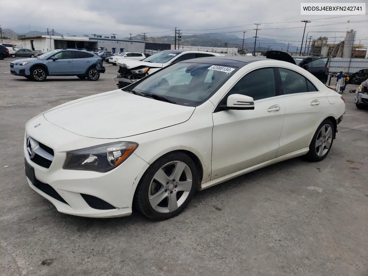 2015 Mercedes-Benz Cla 250 VIN: WDDSJ4EBXFN242741 Lot: 52088134