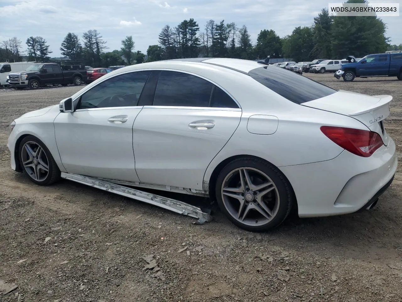 2015 Mercedes-Benz Cla 250 4Matic VIN: WDDSJ4GBXFN233843 Lot: 60743664