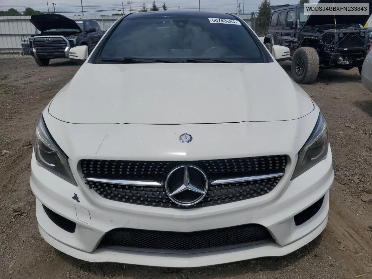 2015 Mercedes-Benz Cla 250 4Matic VIN: WDDSJ4GBXFN233843 Lot: 60743664