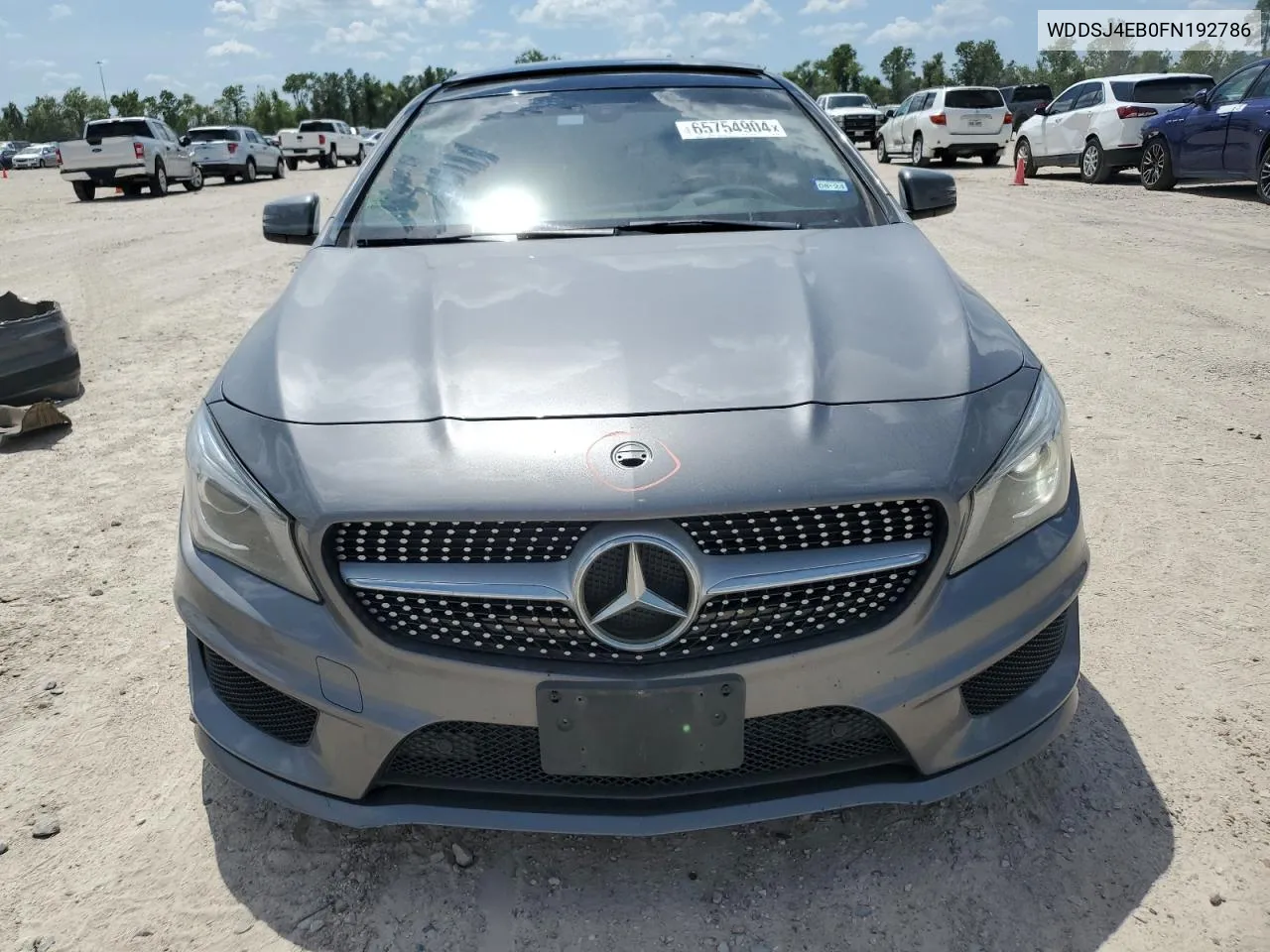 2015 Mercedes-Benz Cla 250 VIN: WDDSJ4EB0FN192786 Lot: 65754904