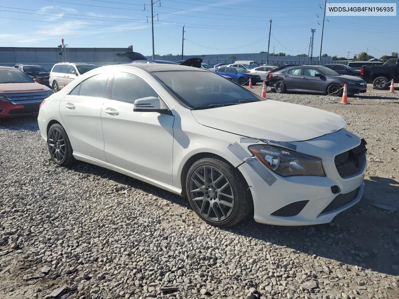 2015 Mercedes-Benz Cla 250 4Matic VIN: WDDSJ4GB4FN196935 Lot: 69504564