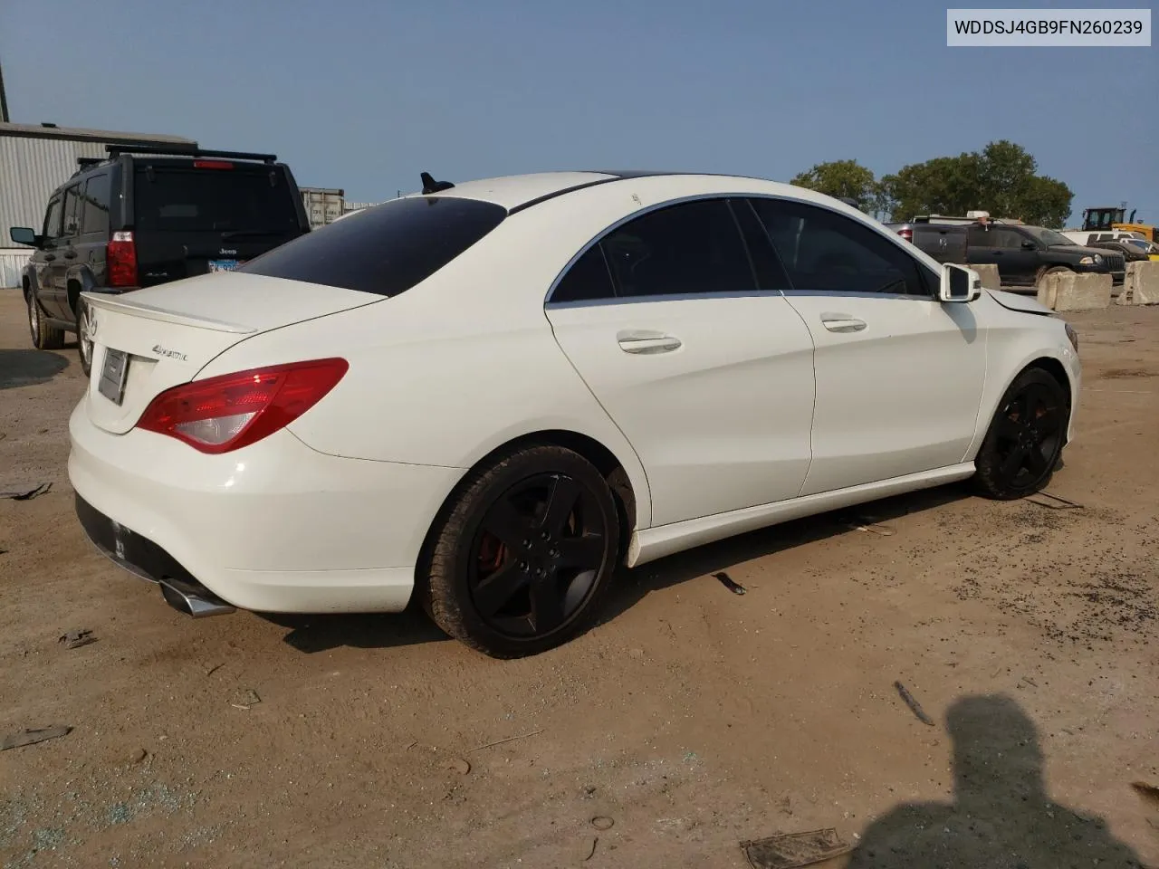 2015 Mercedes-Benz Cla 250 4Matic VIN: WDDSJ4GB9FN260239 Lot: 70258274