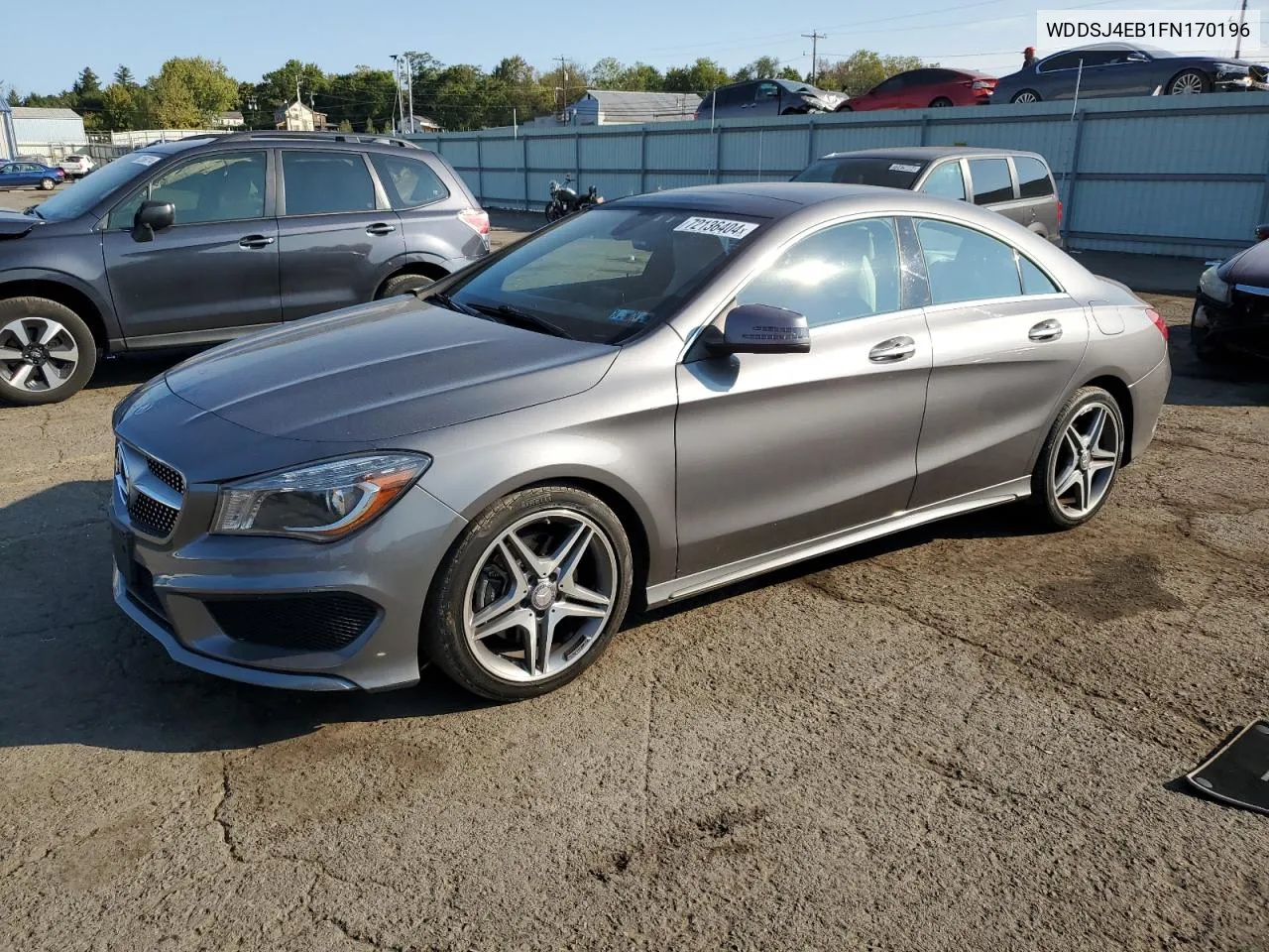 2015 Mercedes-Benz Cla 250 VIN: WDDSJ4EB1FN170196 Lot: 72136404