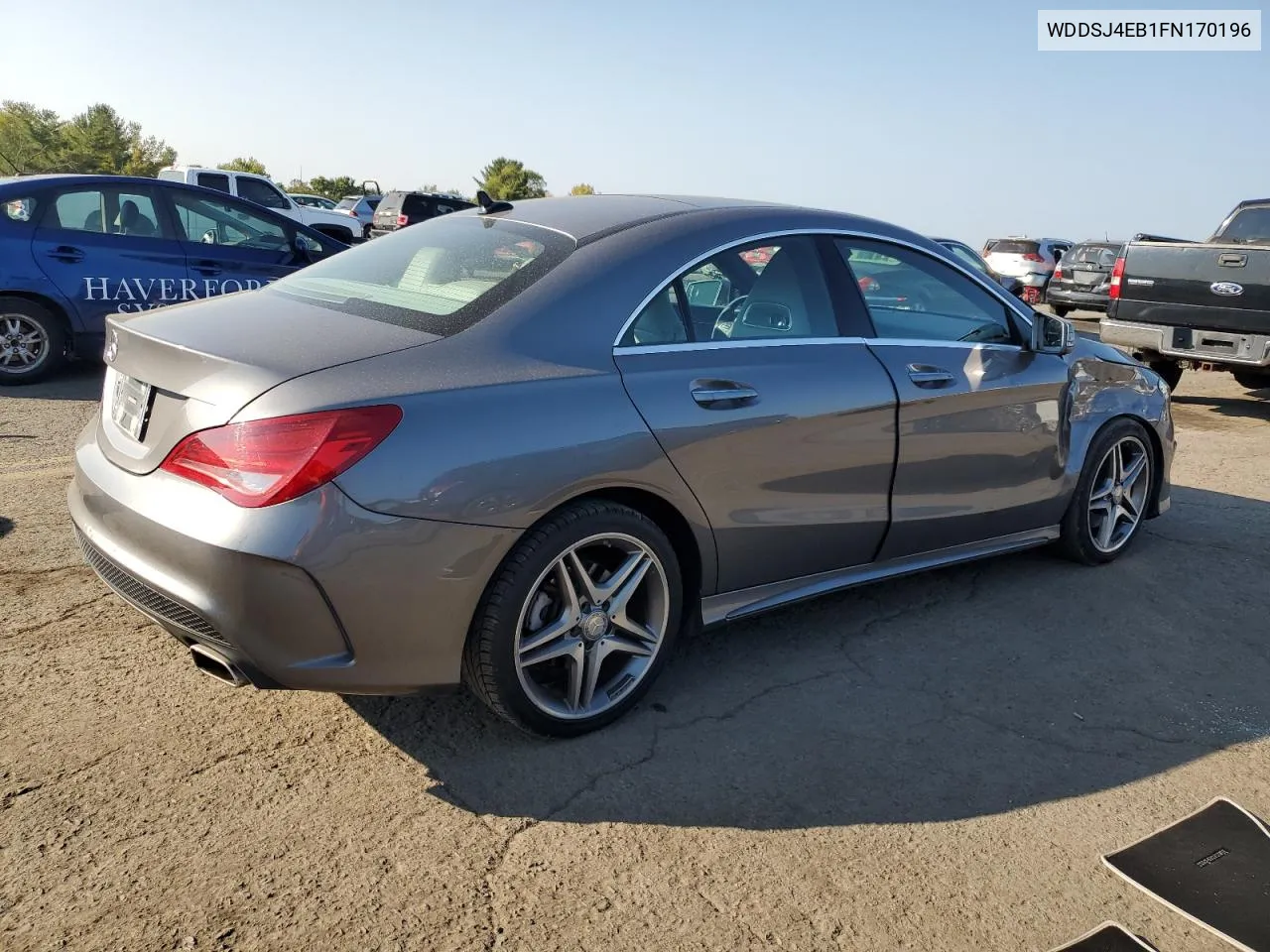 2015 Mercedes-Benz Cla 250 VIN: WDDSJ4EB1FN170196 Lot: 72136404