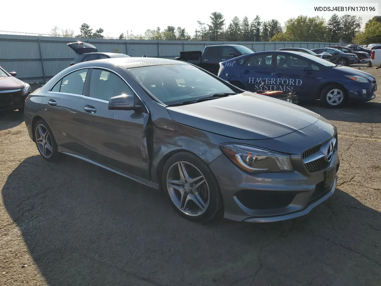 2015 Mercedes-Benz Cla 250 VIN: WDDSJ4EB1FN170196 Lot: 72136404