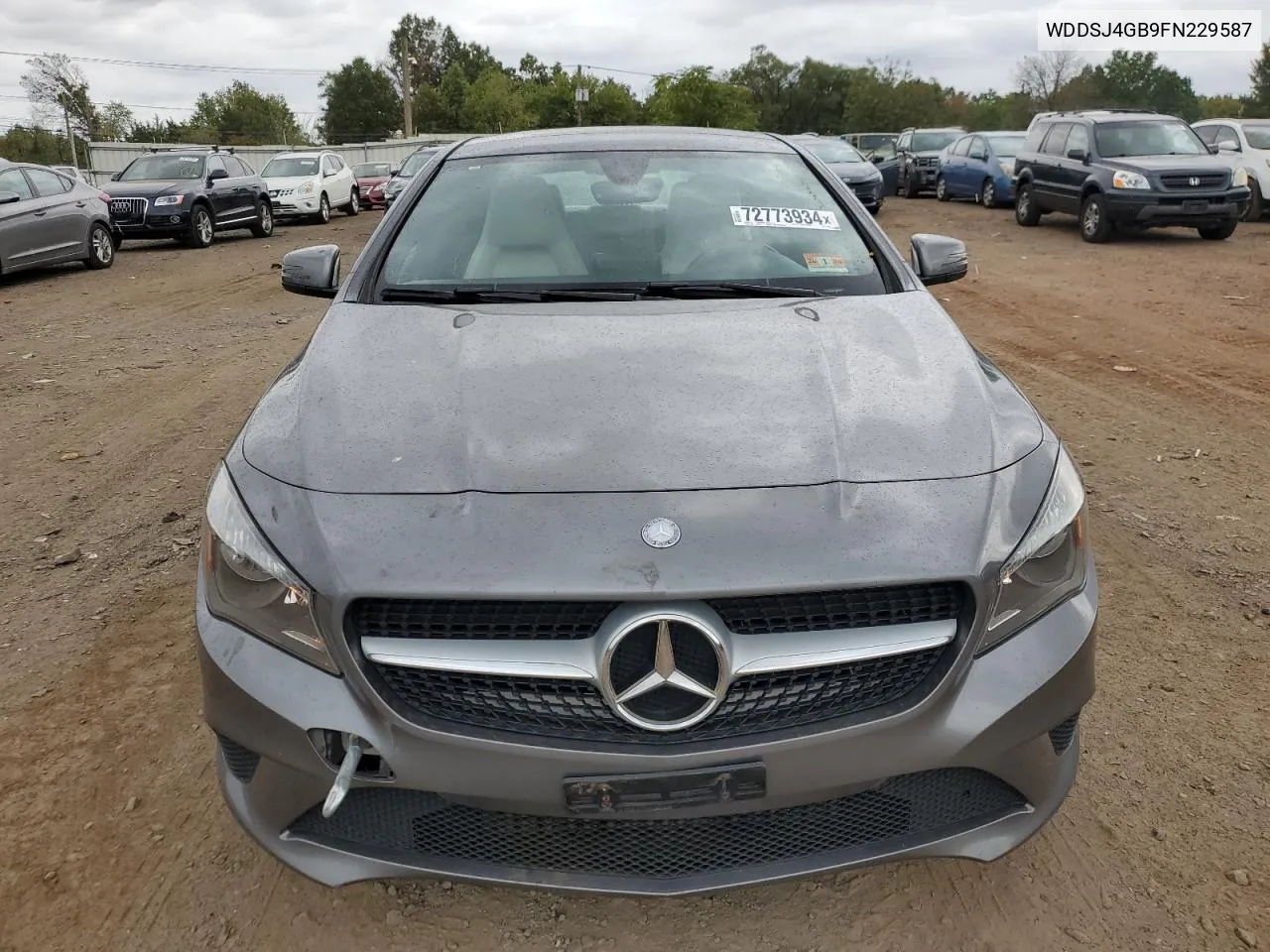 2015 Mercedes-Benz Cla 250 4Matic VIN: WDDSJ4GB9FN229587 Lot: 72773934