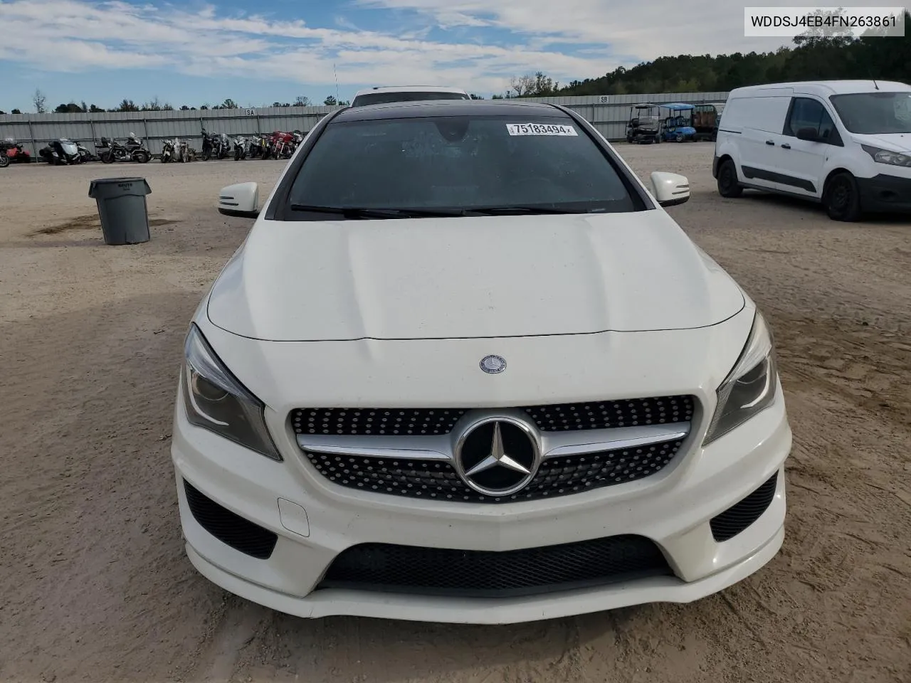 2015 Mercedes-Benz Cla 250 VIN: WDDSJ4EB4FN263861 Lot: 75183494