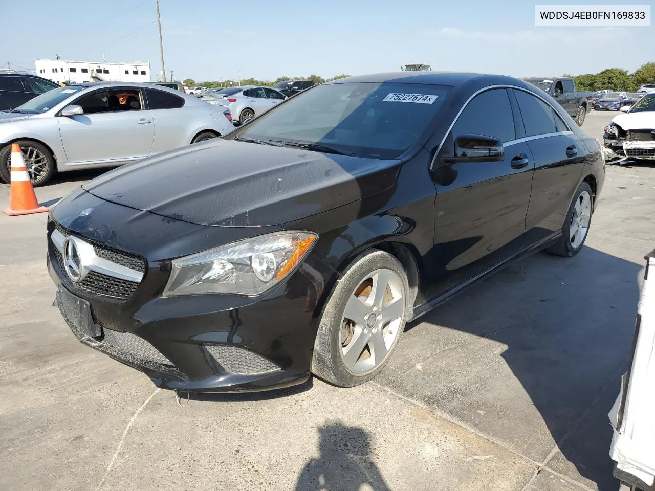 2015 Mercedes-Benz Cla 250 VIN: WDDSJ4EB0FN169833 Lot: 75227674