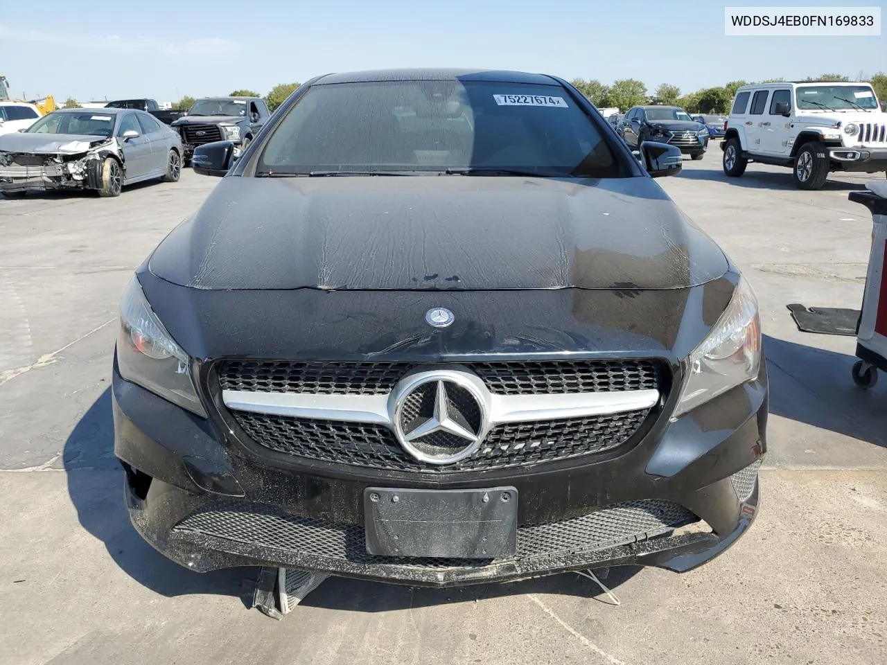 2015 Mercedes-Benz Cla 250 VIN: WDDSJ4EB0FN169833 Lot: 75227674