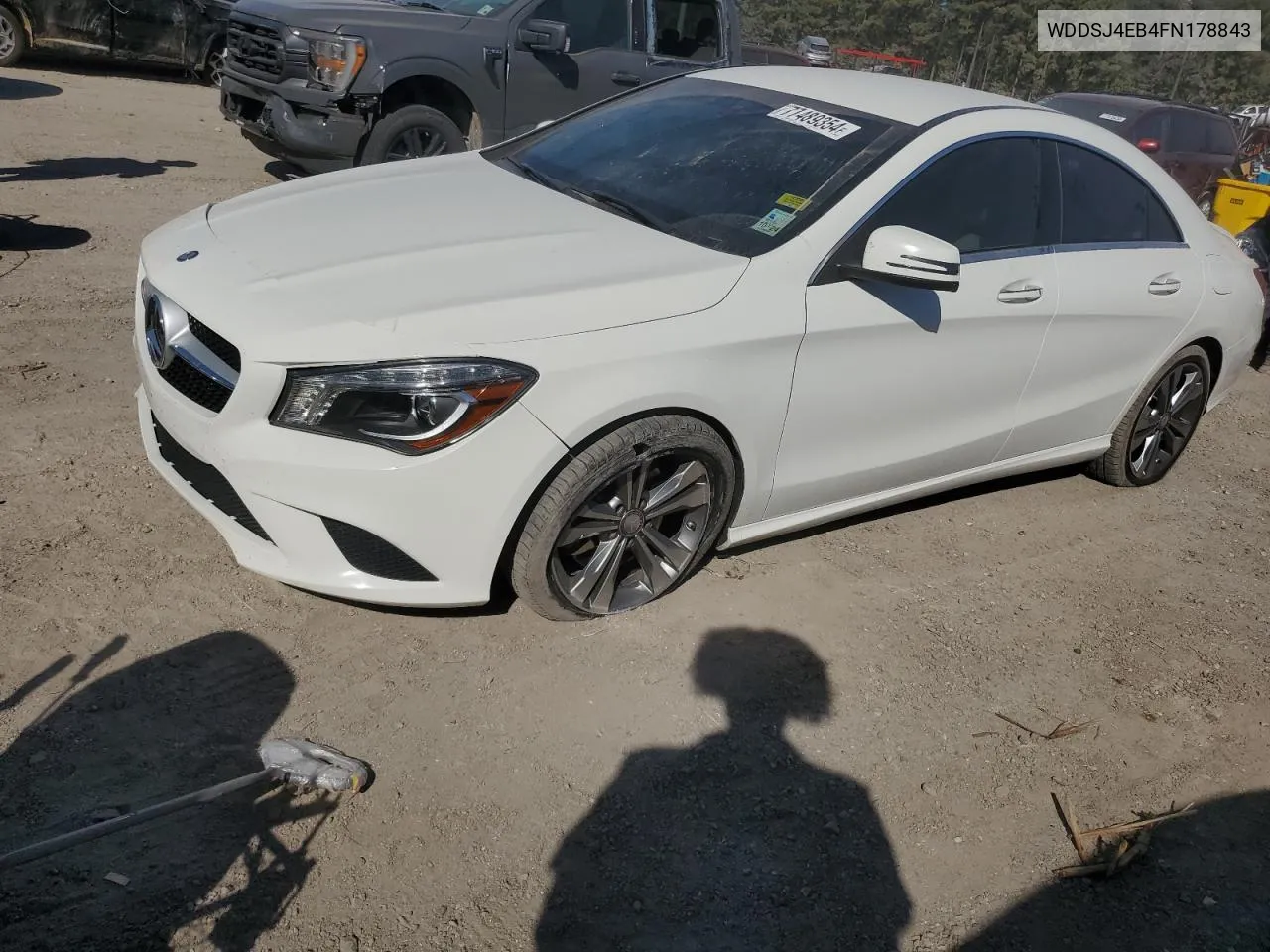 2015 Mercedes-Benz Cla 250 VIN: WDDSJ4EB4FN178843 Lot: 77489354