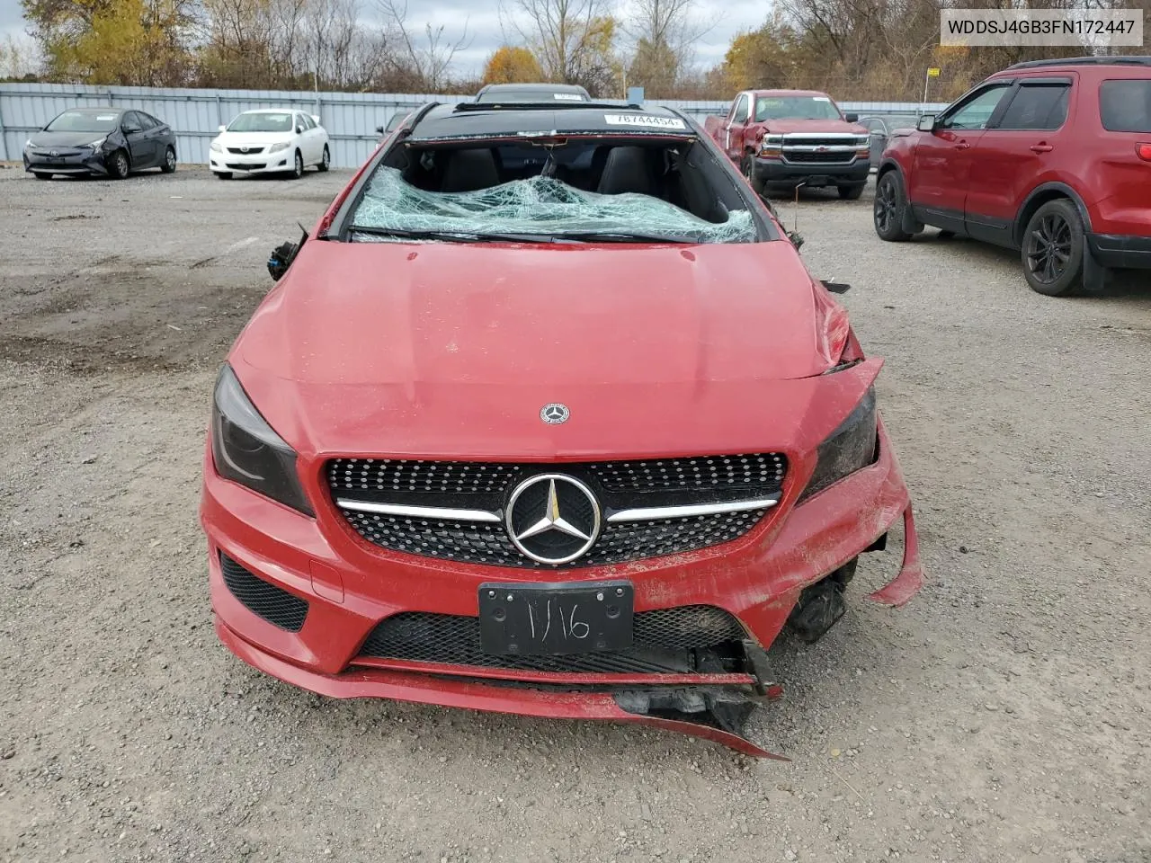 2015 Mercedes-Benz Cla 250 4Matic VIN: WDDSJ4GB3FN172447 Lot: 78744454