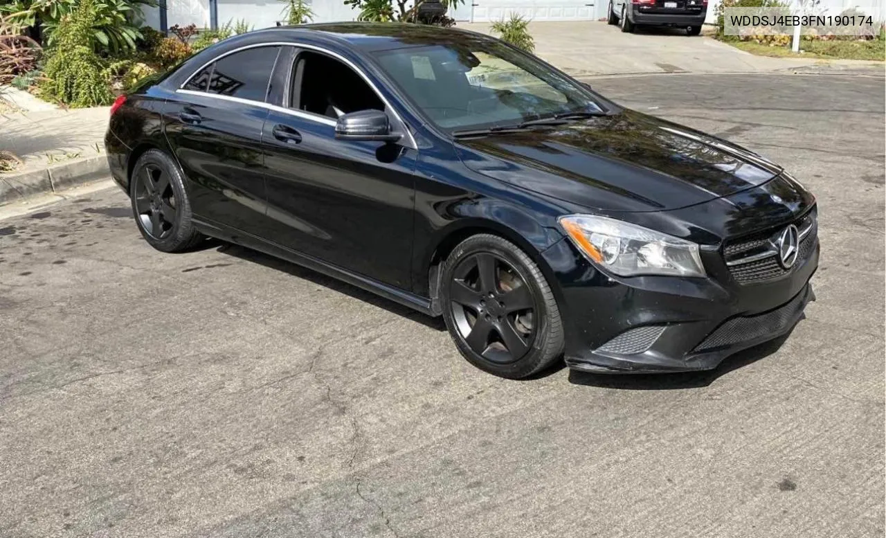 2015 Mercedes-Benz Cla 250 VIN: WDDSJ4EB3FN190174 Lot: 79970534